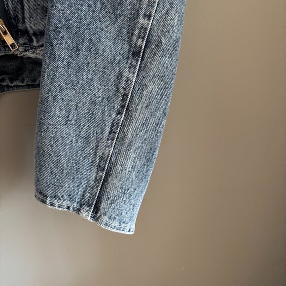 80s Acid Washed Crop Denim Jacket - Picture 5 of 16